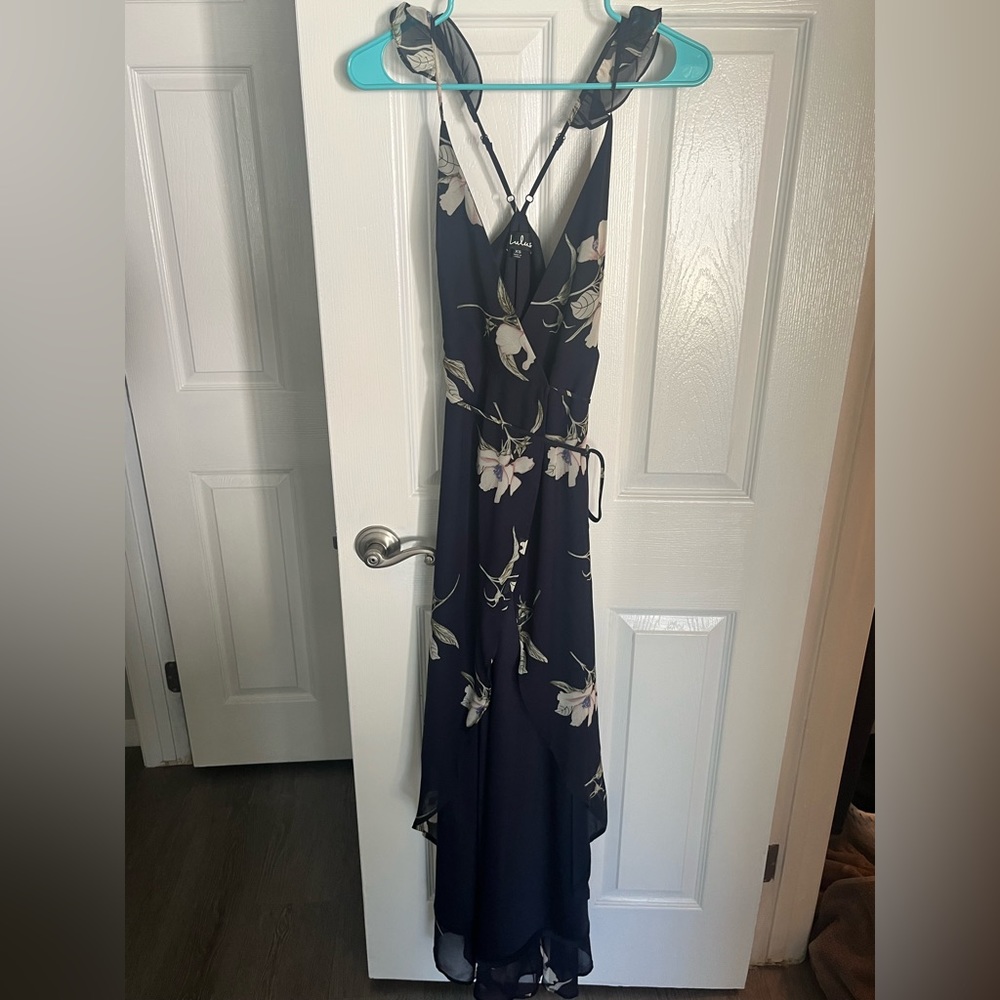 Lulus high low halter dress